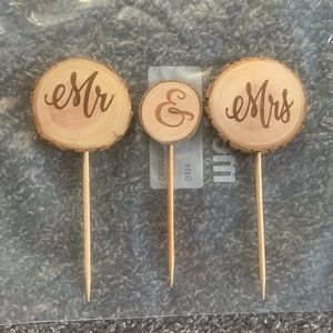 Rustic Wedding cake topper